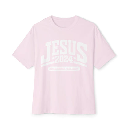 White Font Jesus 2024 Tee