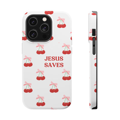 Jesus Saves Cherry Tough Case