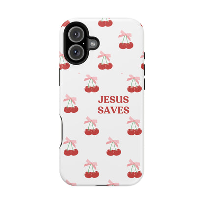 Jesus Saves Cherry Tough Case