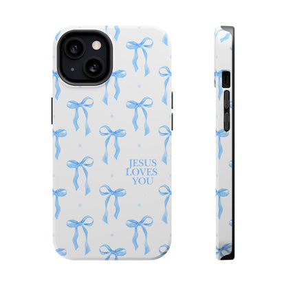 Blue Bow Tough Case