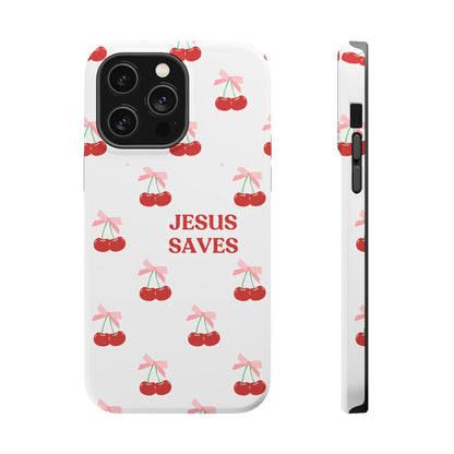 Jesus Saves Cherry Tough Case