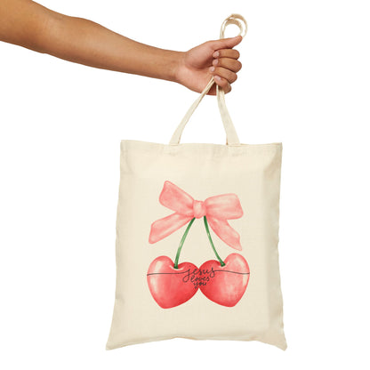 Jesus Loves You Cherry Tote Bag